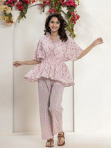 High Low Rosy Gold Pure cotton Loungewear