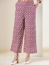 Belt style Bright Lilac Pure Cotton Loungewear
