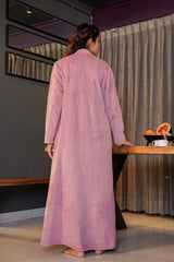 Super Soft Candy Pink pleated Woollen Maxi