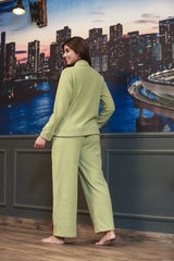 Lime Green Super Soft Woollen Track Suit Set
