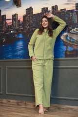 Lime Green Super Soft Woollen Jacket