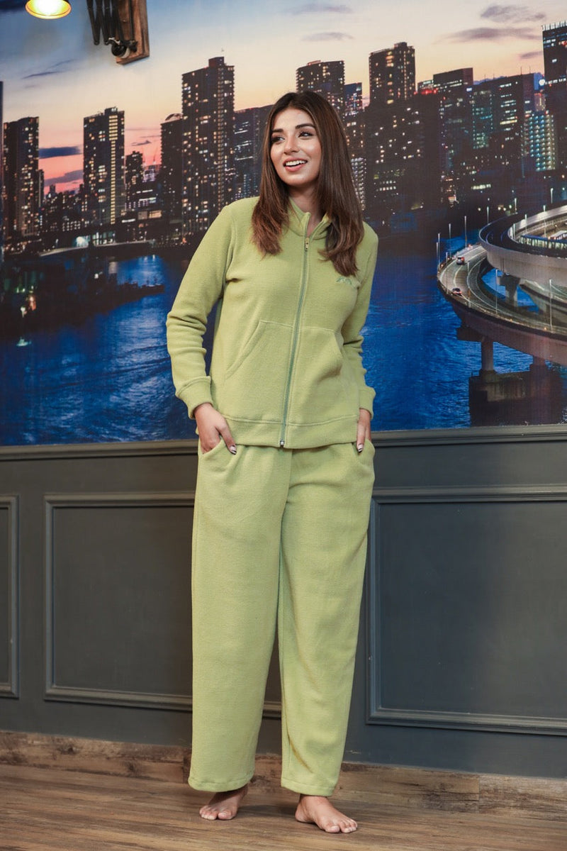 Lime Green Super Soft Woollen Jacket