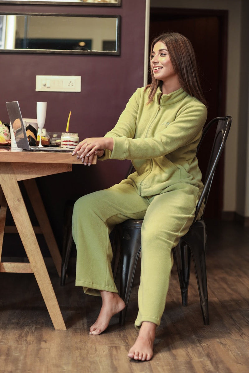 Lime Green Super Soft Woollen Pujama