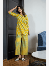 Bright Yellow Pure Cotton Loungewear